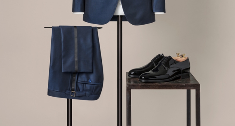 pantalon et chaussures de smoking